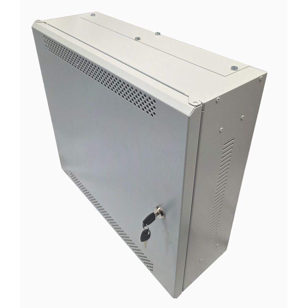 3U 19" Adjustable Low Profile Vertical Mount - Wall Mount Network / Server Cabinet - 500mm Deep - Grey