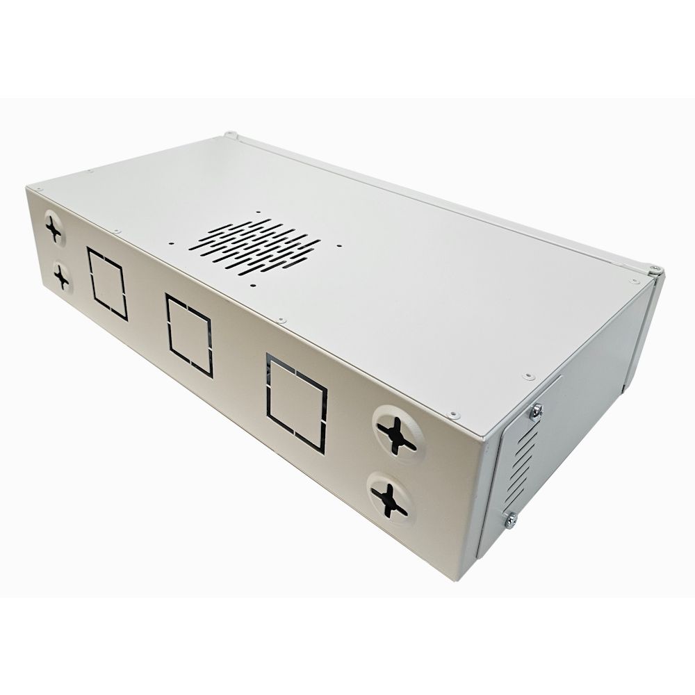 2U 19 inch Small Data Rack / Desktop / Patching Network Cabinet 300mm Deep - Grey