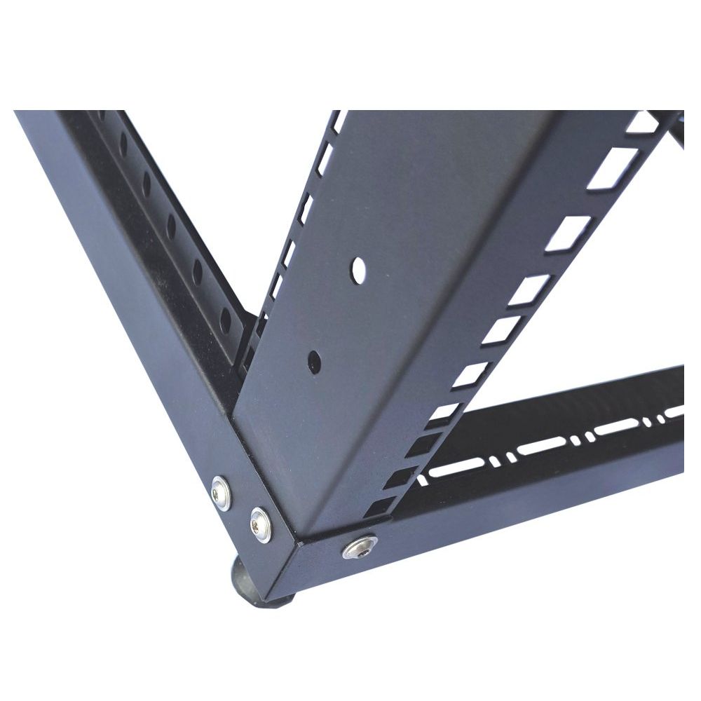 42U 19 Inch Heavy Duty 4 Post Open Frame Server & Network Rack – 500mm Deep – Black