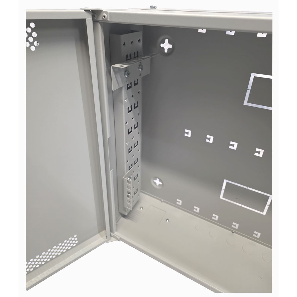 3U 19" Adjustable Low Profile Vertical Mount - Wall Mount Network / Server Cabinet - 500mm Deep - Grey