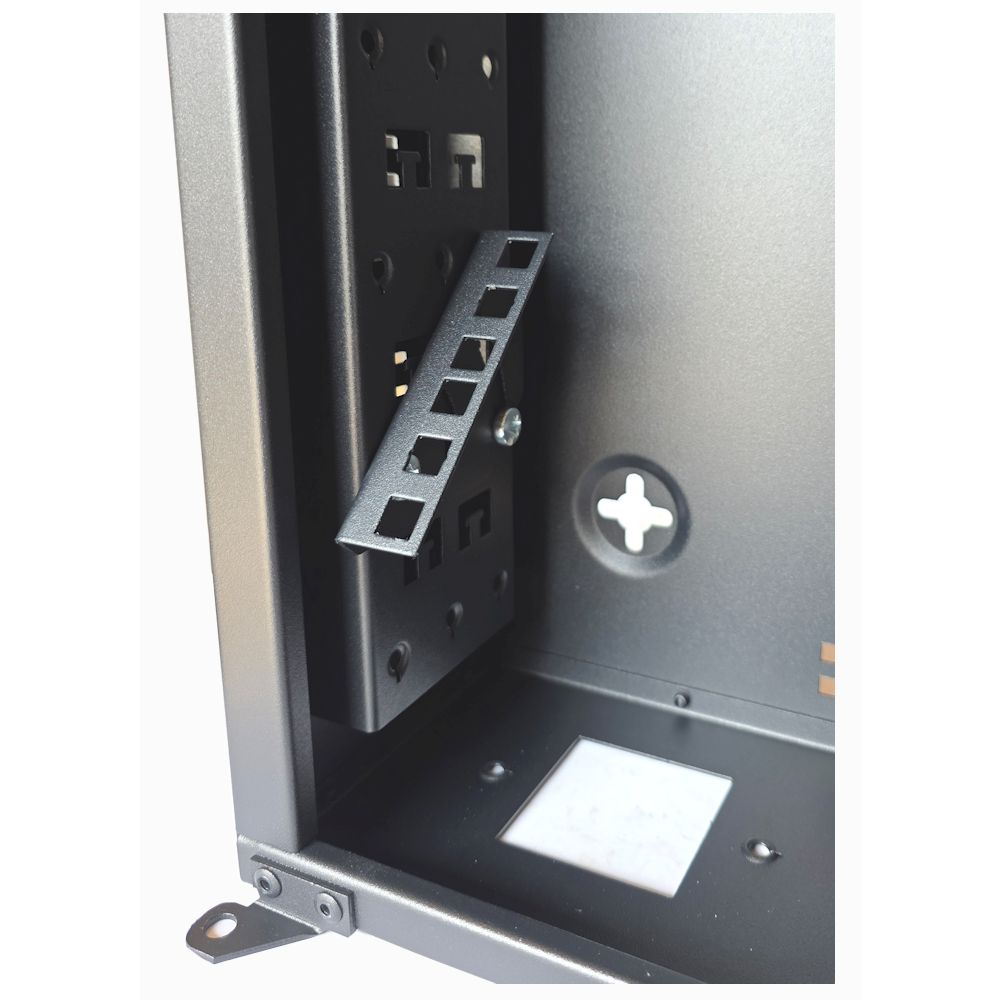 2u 19 inch Rotating Internal Rails to suit 2u / 3u / 4u Style Cabinets-Grey-Set of 2