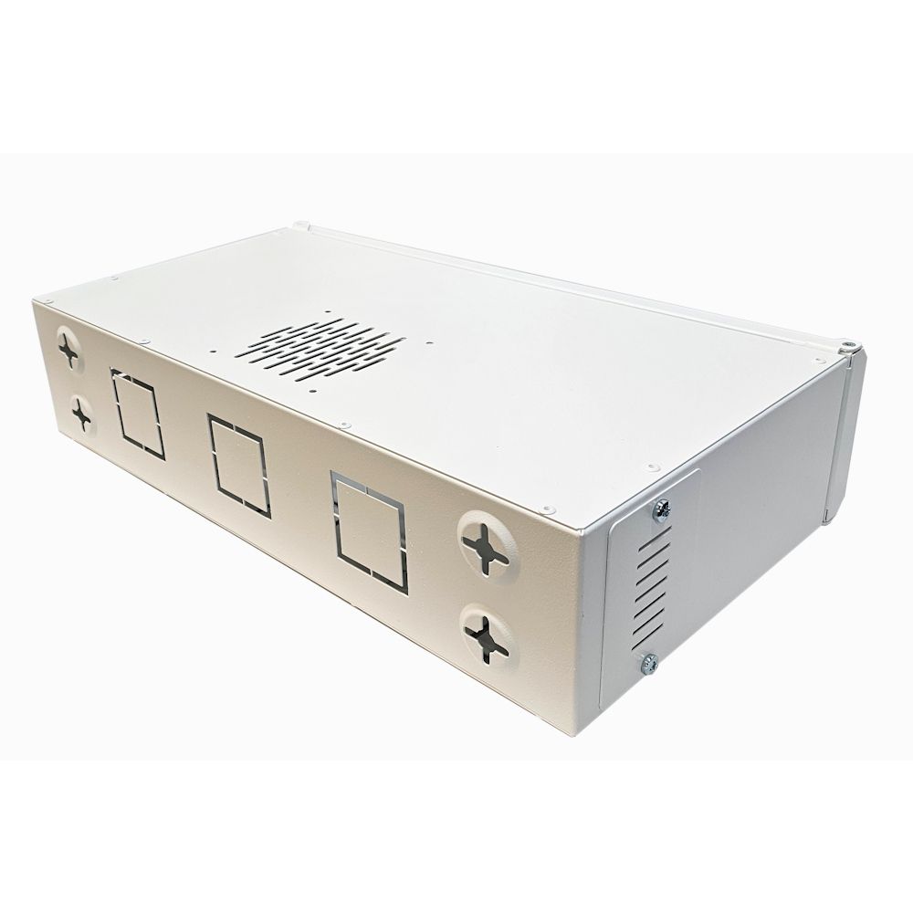 2U 19 inch Small Data Rack / Desktop / Patching Network Cabinet 300mm Deep - White