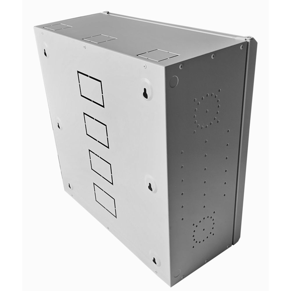 4U 19" Low Profile Vertical Mount - Wall Mount Network / Server Cabinet - 500 Style - Grey