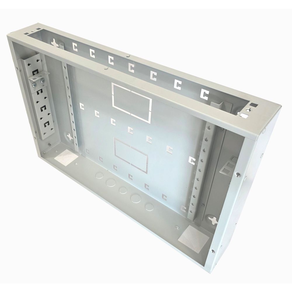 Universal 350 Style Cab - 2 way DIN  (2x 22 Module Dins) / 1u Wall Cabinet-350 Style - Grey
