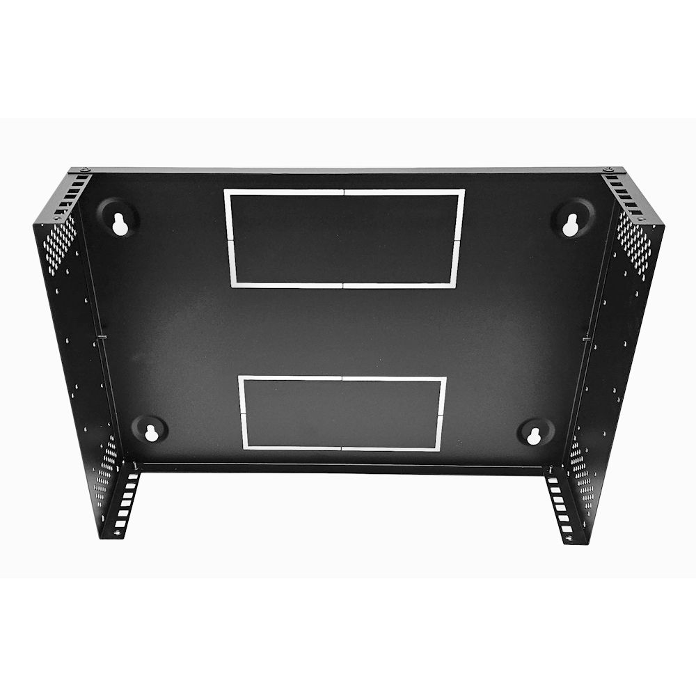 2u Desktop/Wall Mount - 350mm Deep-Flat Pack Cabinet  - Black