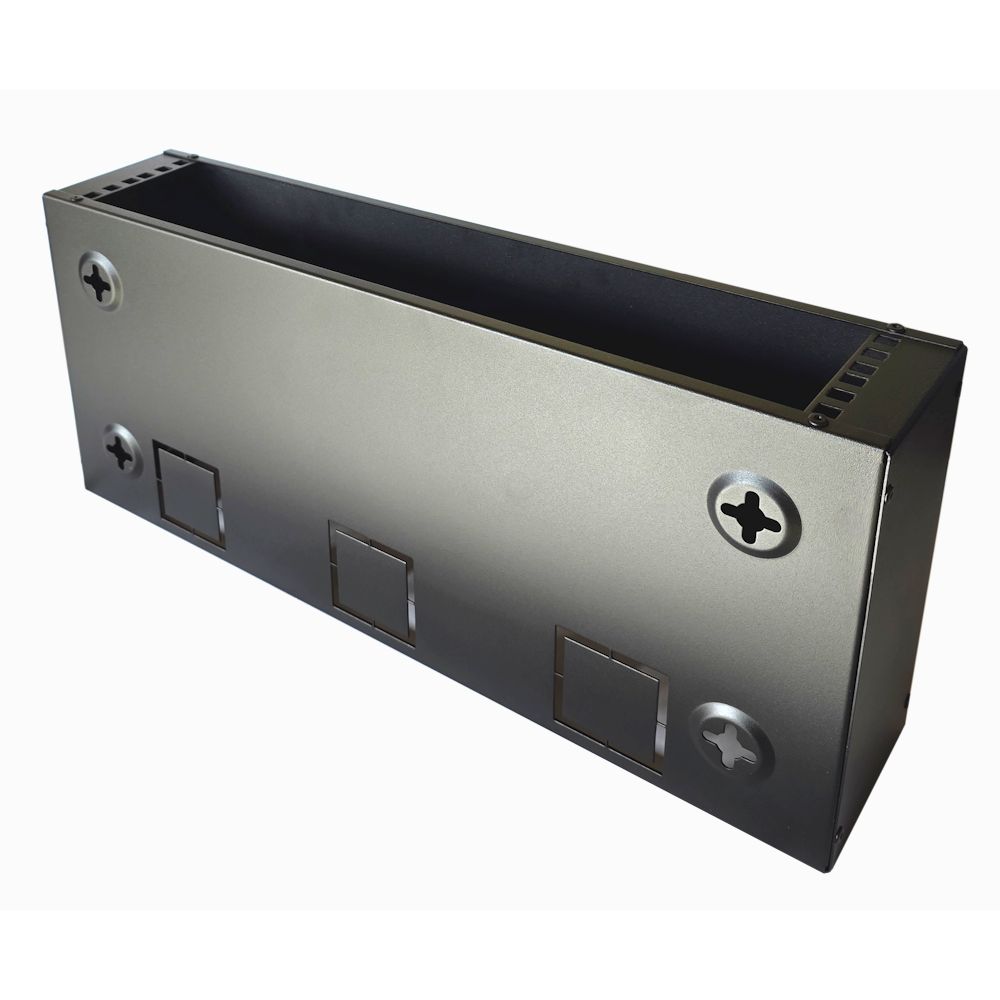 2U 19 inch Desktop / Wall Mount Rack Box - 225mm Deep
