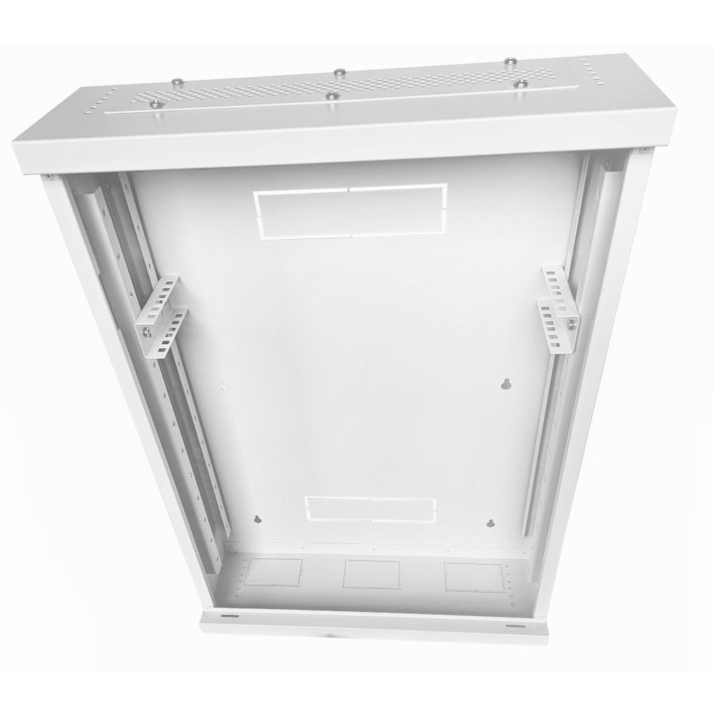 2U 19" Low Profile Vertical Mount - Wall Mount Network / Server  Cabinet 800mm Deep-White