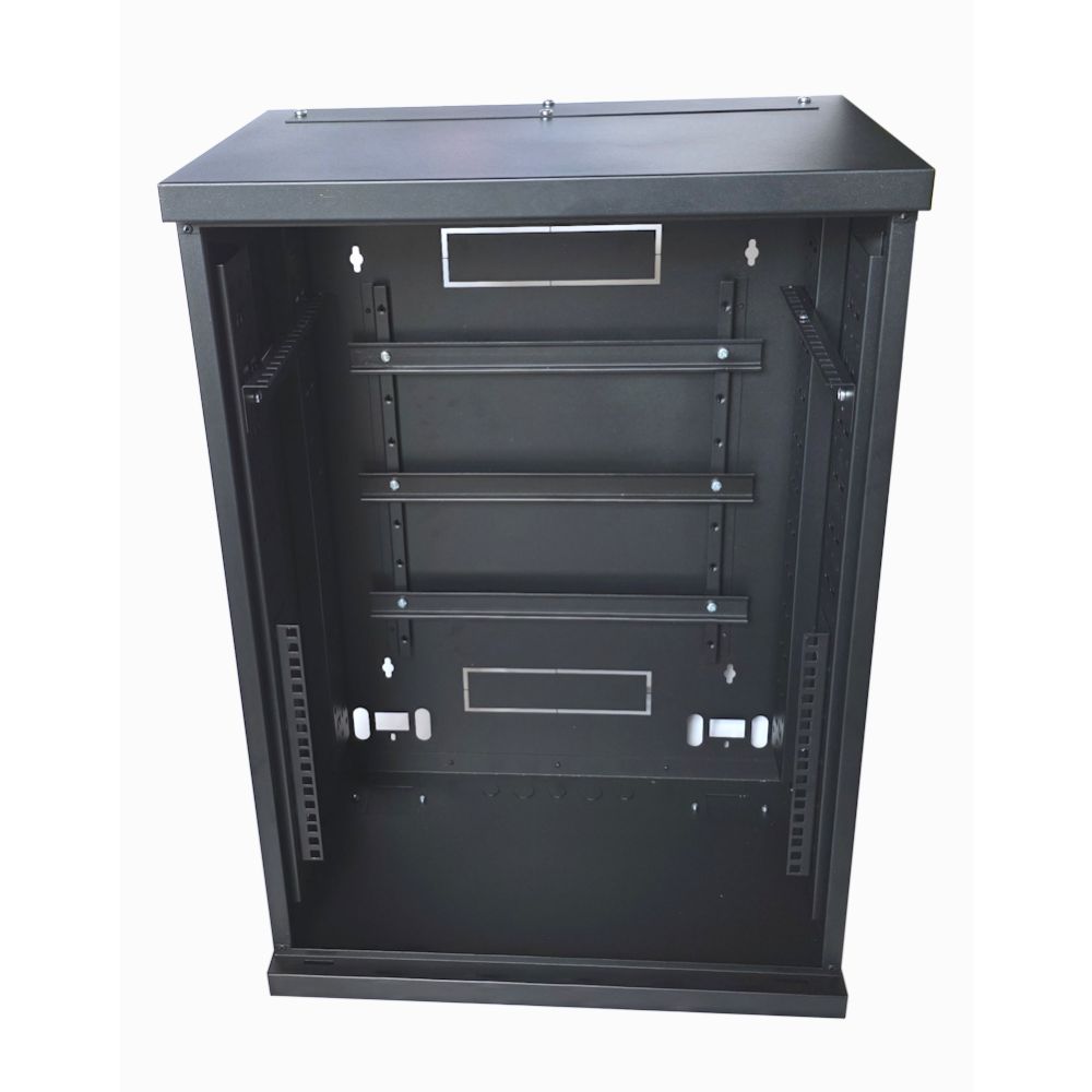 6U 19" Low Profile Vertical Mount - Wall Mount Network / Server  Cabinet 800mm Deep-Black