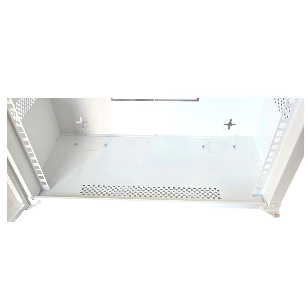 12U 19 inch Data Cabinet Rack / Patching Network Cabinet 300mm Deep White