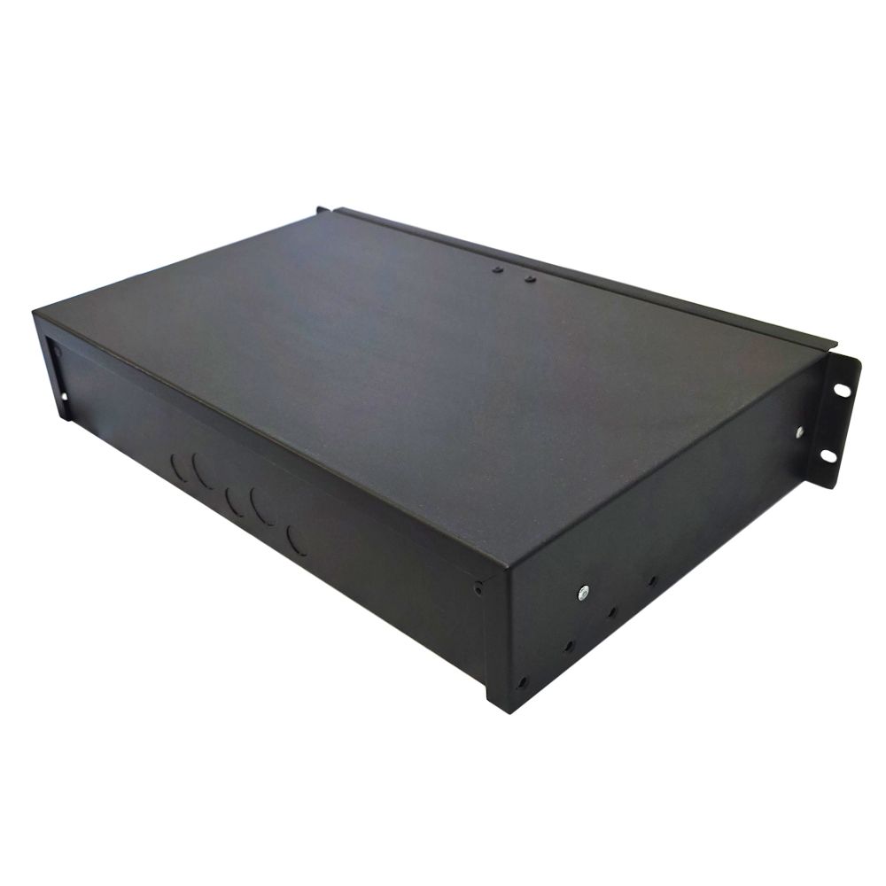 2U 19 inch Rack Mount Drawer - 280mm Deep - Black