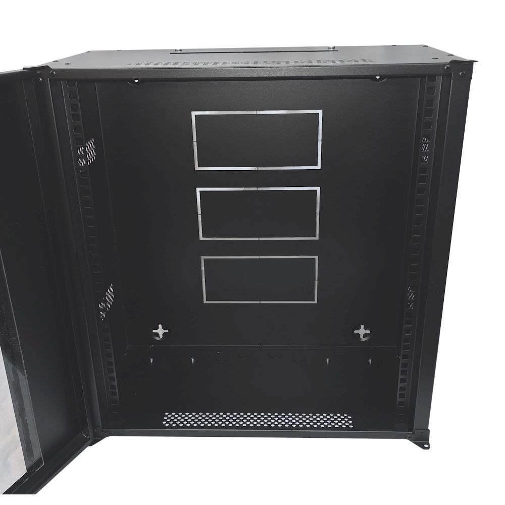 12U 19 inch Data Cabinet Rack / Patching Network Cabinet 300mm Deep Black