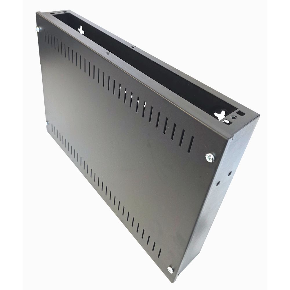 1U 19 inch Vertical Wall Mount Network Enclosure-Cabinet, Black