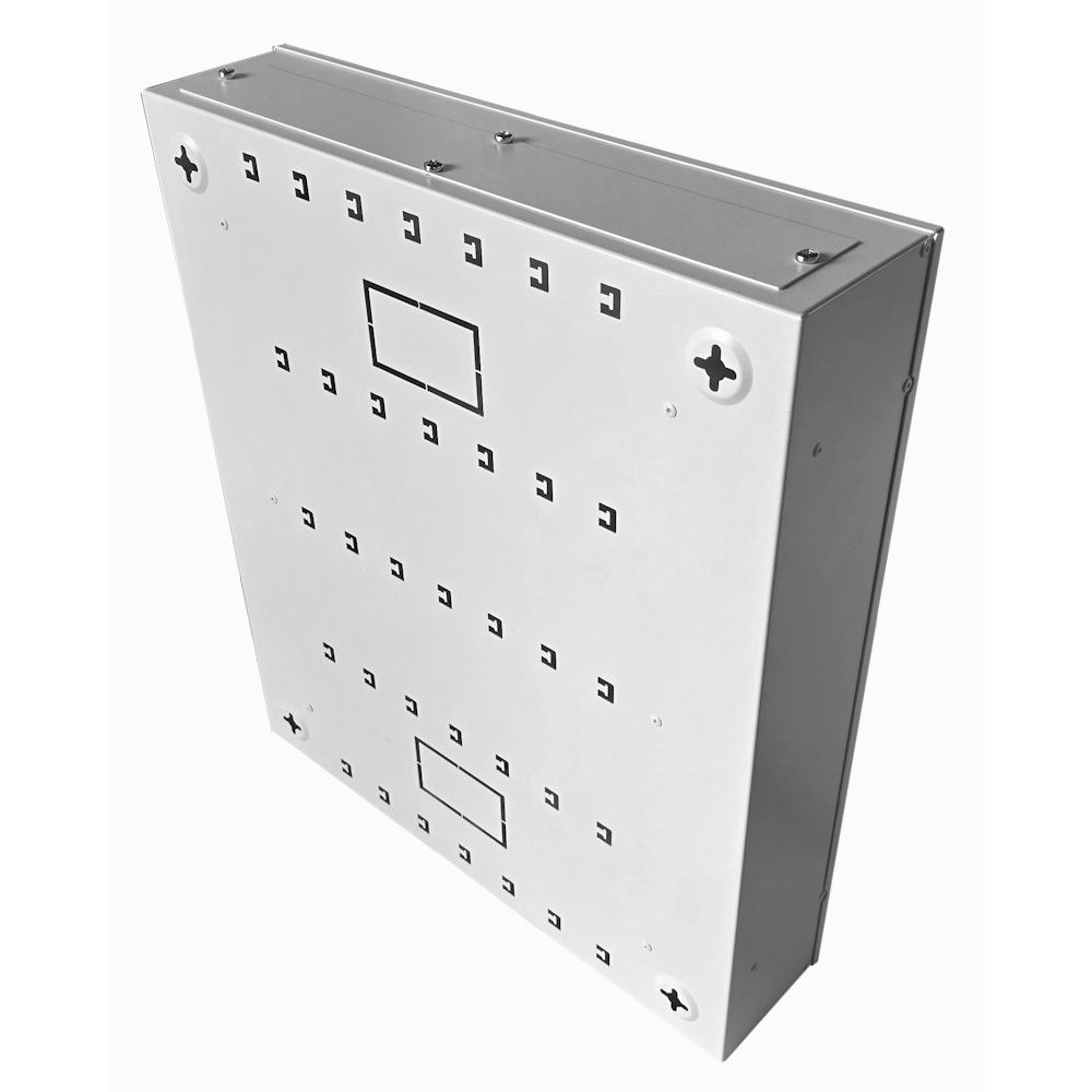 Universal Adjustable Enclosure - 3x 22 Way Module Dins / 2u Wall Box - 600 Style - Grey