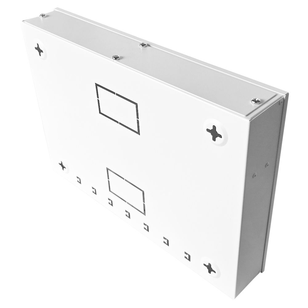 1U 19 inch Vertical Wall Mount Network Enclosure-Cabinet, White