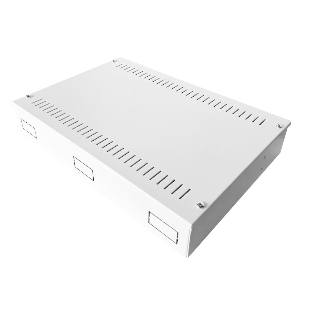 1U 19 inch Vertical Wall Mount Network Enclosure-Cabinet, White