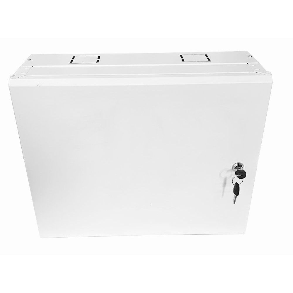 3U 19 Low Profile Vertical Wall Mount Network Cabinet 400 Style, White
