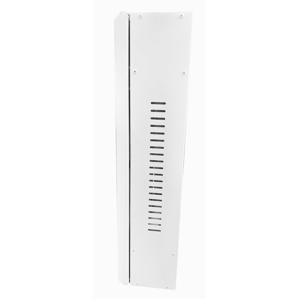 2U 19 Low Profile Vertical Wall Mount Network Cabinet 600 Style - White