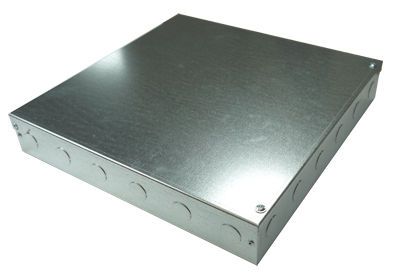Adaptable Metal Project Box 300 x 300 x 50 Hinged With Knock Outs
