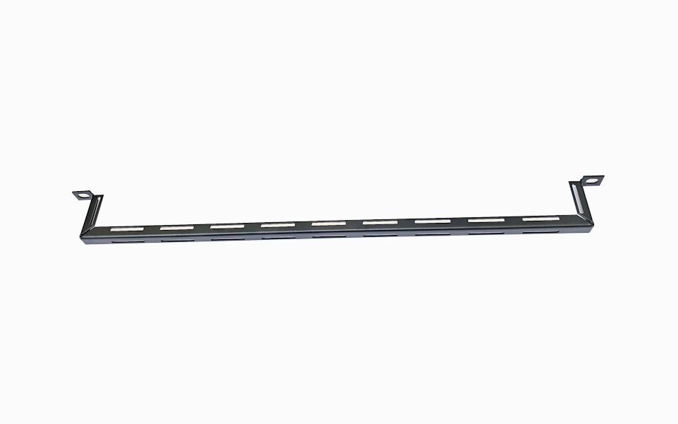 Horizontal Cable Management Lacing Tie Bar Slotted 50mm Depth