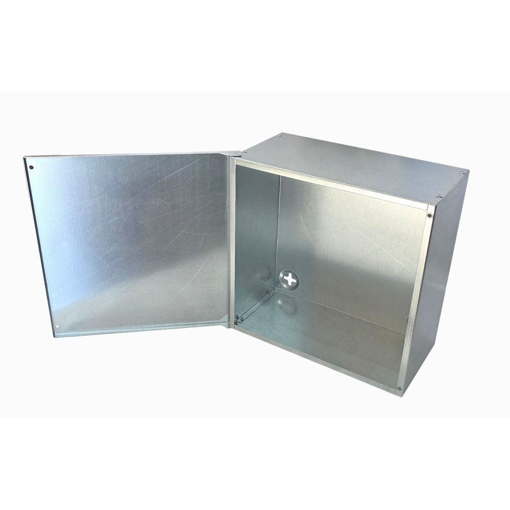 Stock Clearance - Adaptable Metal Project Box 300x300x150 Hinged