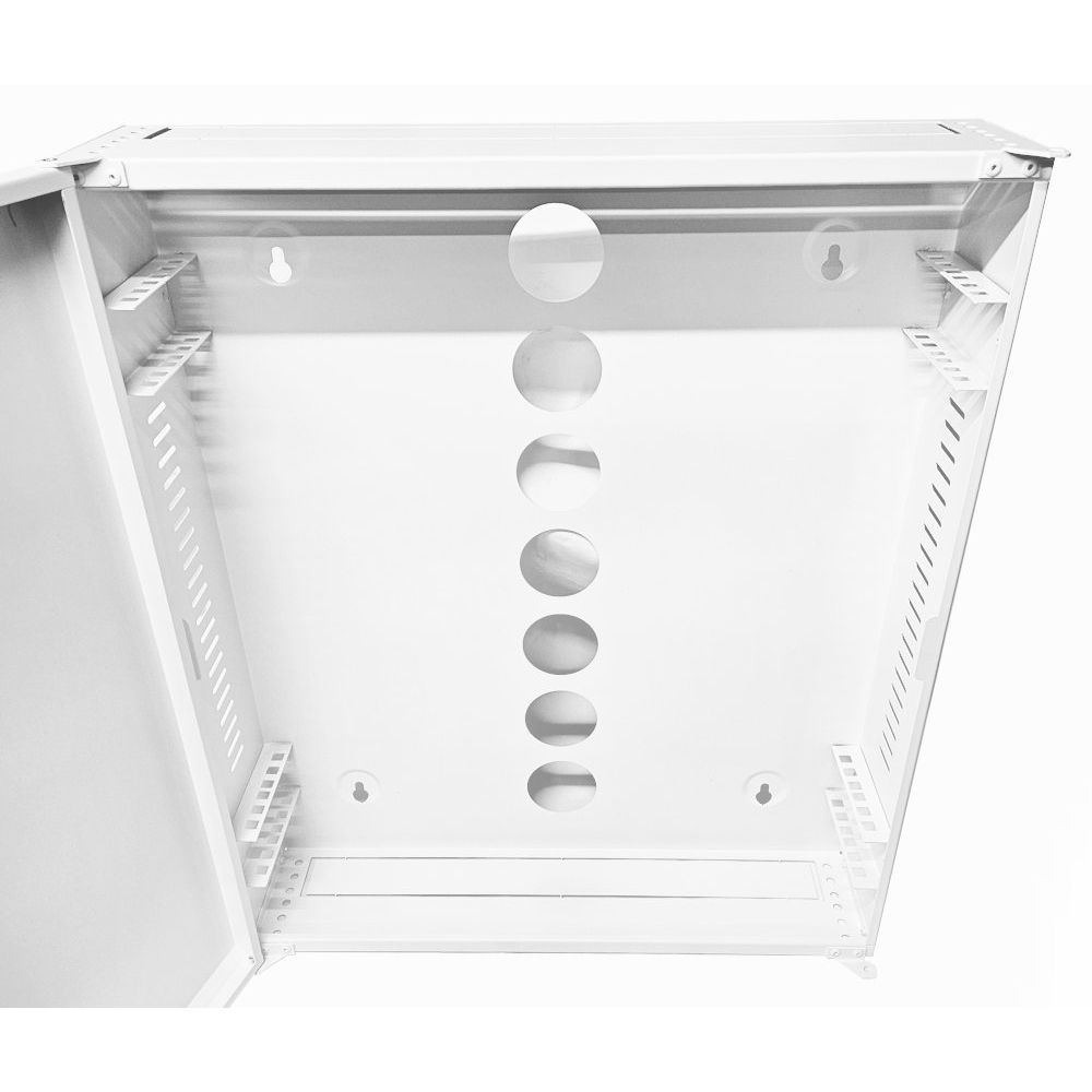 2U 19" Low Profile Vertical Mount - Wall Mount Network / Server Cabinet 600 Style - White