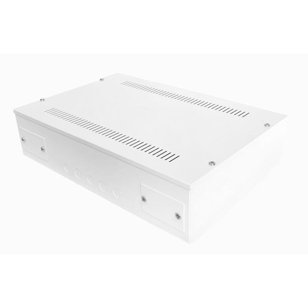Universal Adjustable Enclosure - 2x 22 Way Module Dins / 2u Wall Box-350 Style - White