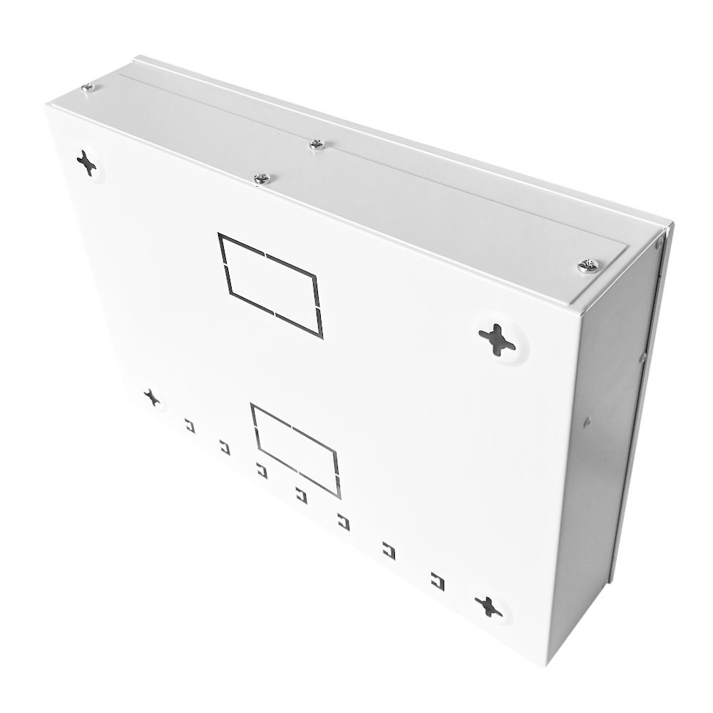 2U 19 inch Vertical Wall Mount Network Enclosure-Cabinet, White