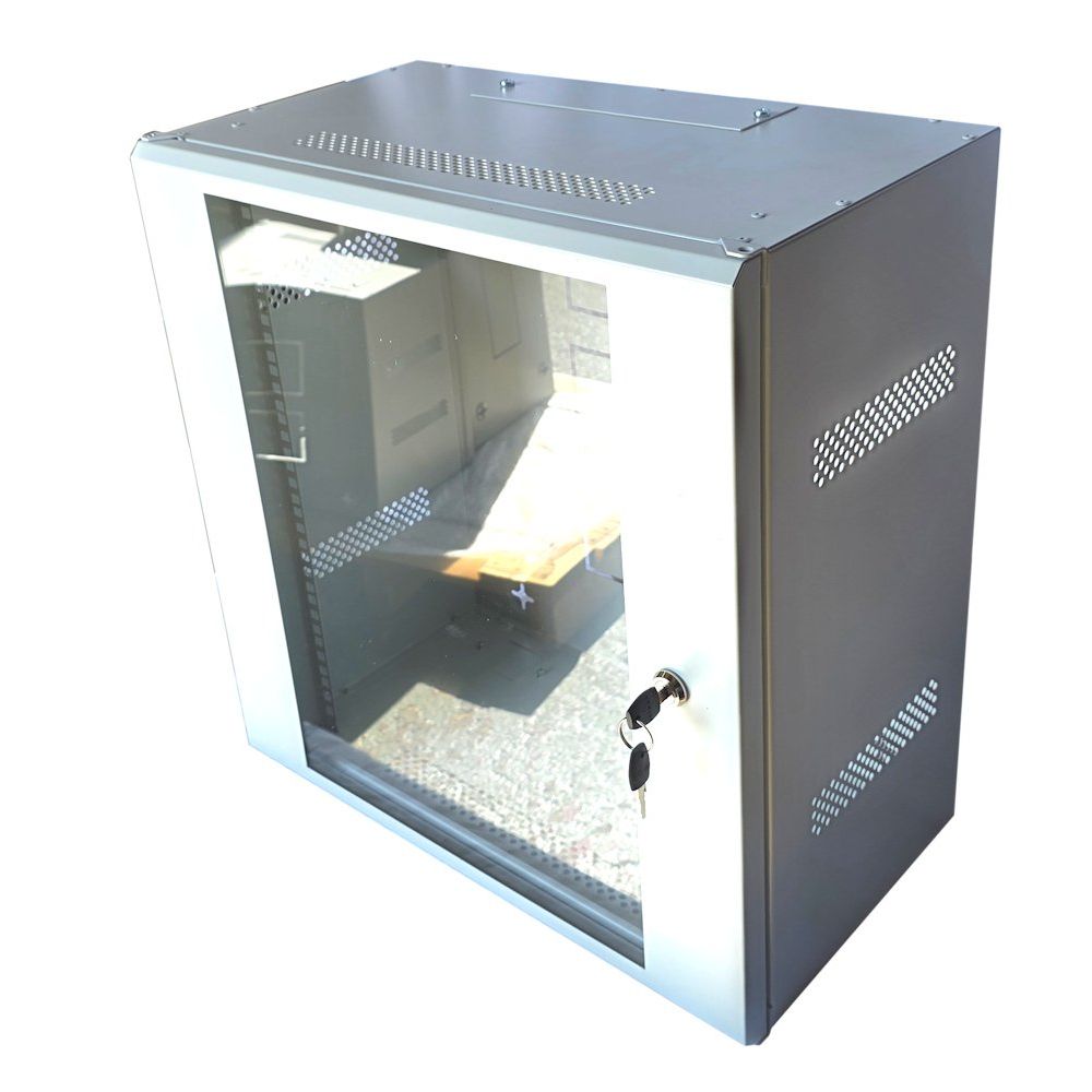 12U 19 inch Data Cabinet Rack / Patching Network Cabinet 300mm Deep Grey
