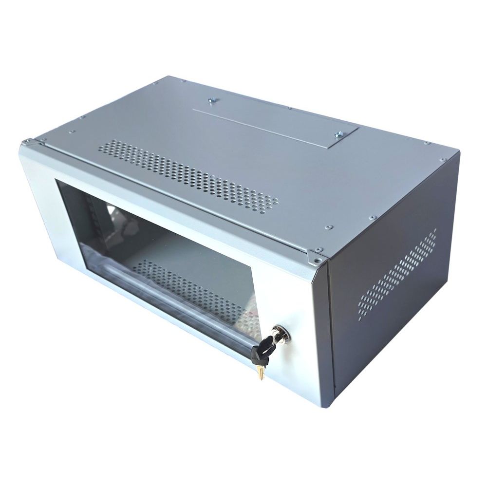 4U 19 inch Data Cabinet Rack / Patching Network Cabinet 300mm Deep Grey