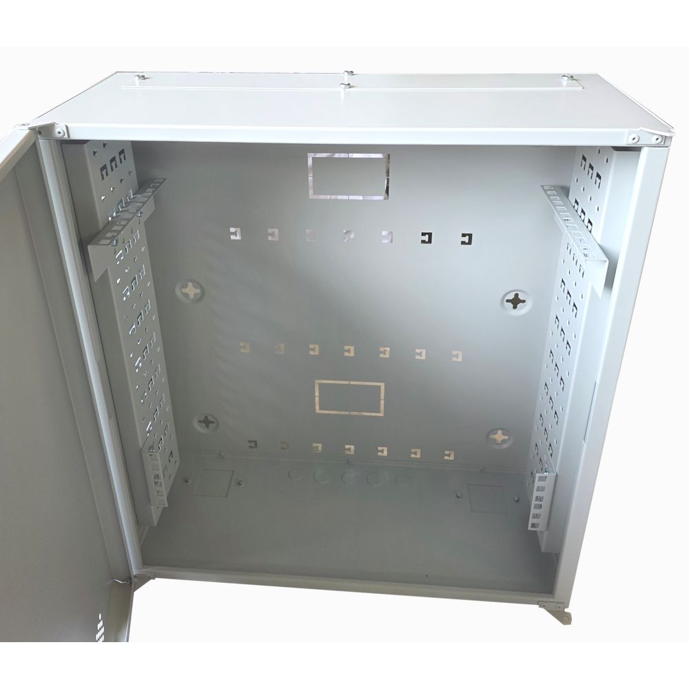 4U 19" Adjustable Low Profile Vertical Mount - Wall Mount Network / Server Cabinet - 600mm Deep - Grey