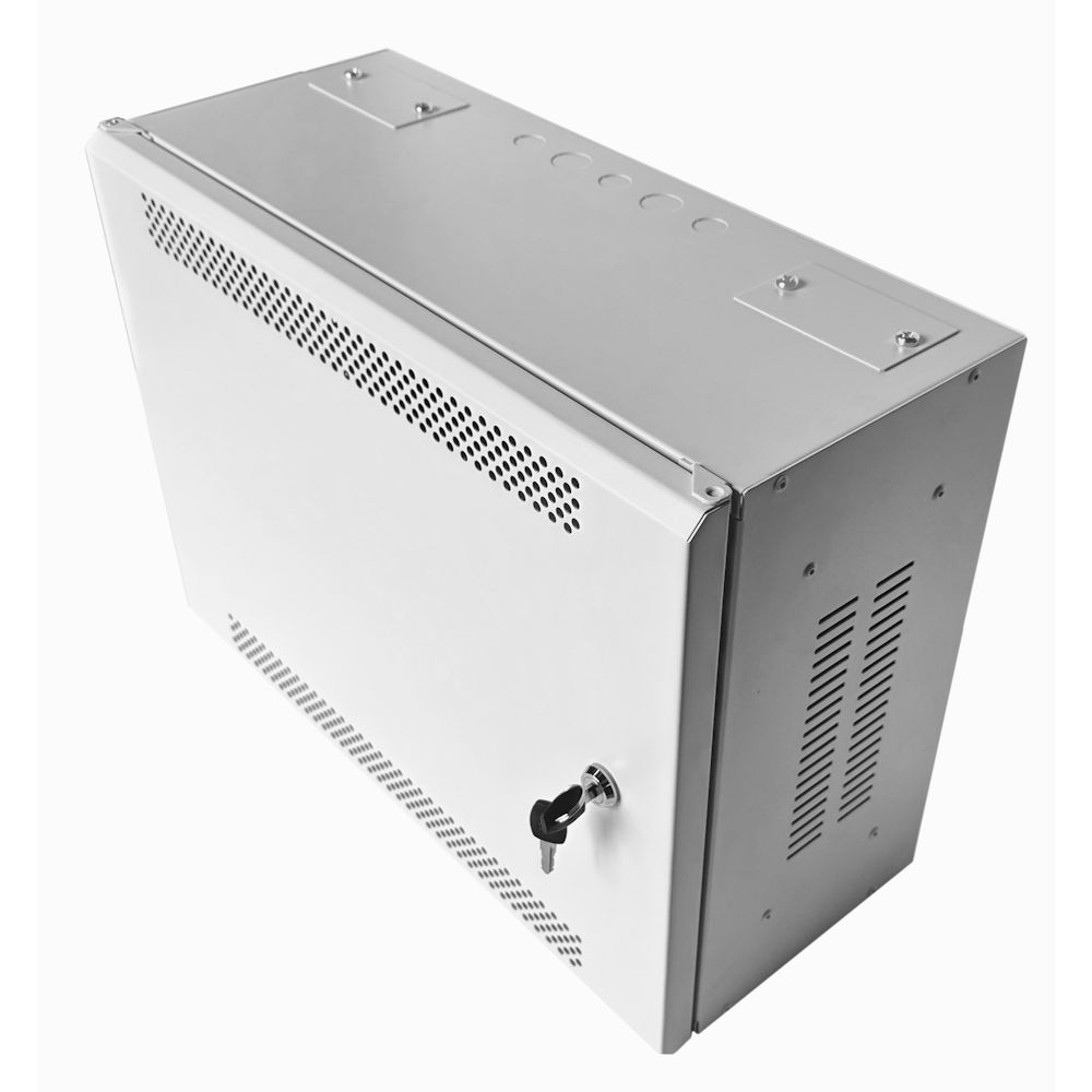 3U 19" Low Profile Vertical Mount - Wall Mount Network / Server Cabinet - 400mm Deep-Grey