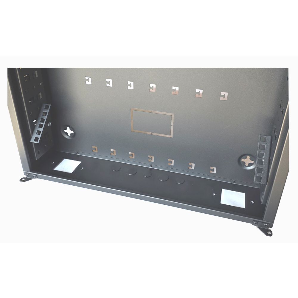 2u 19 inch Rotating Internal Rails to suit 2u / 3u / 4u Style Cabinets-Black-Set of 2