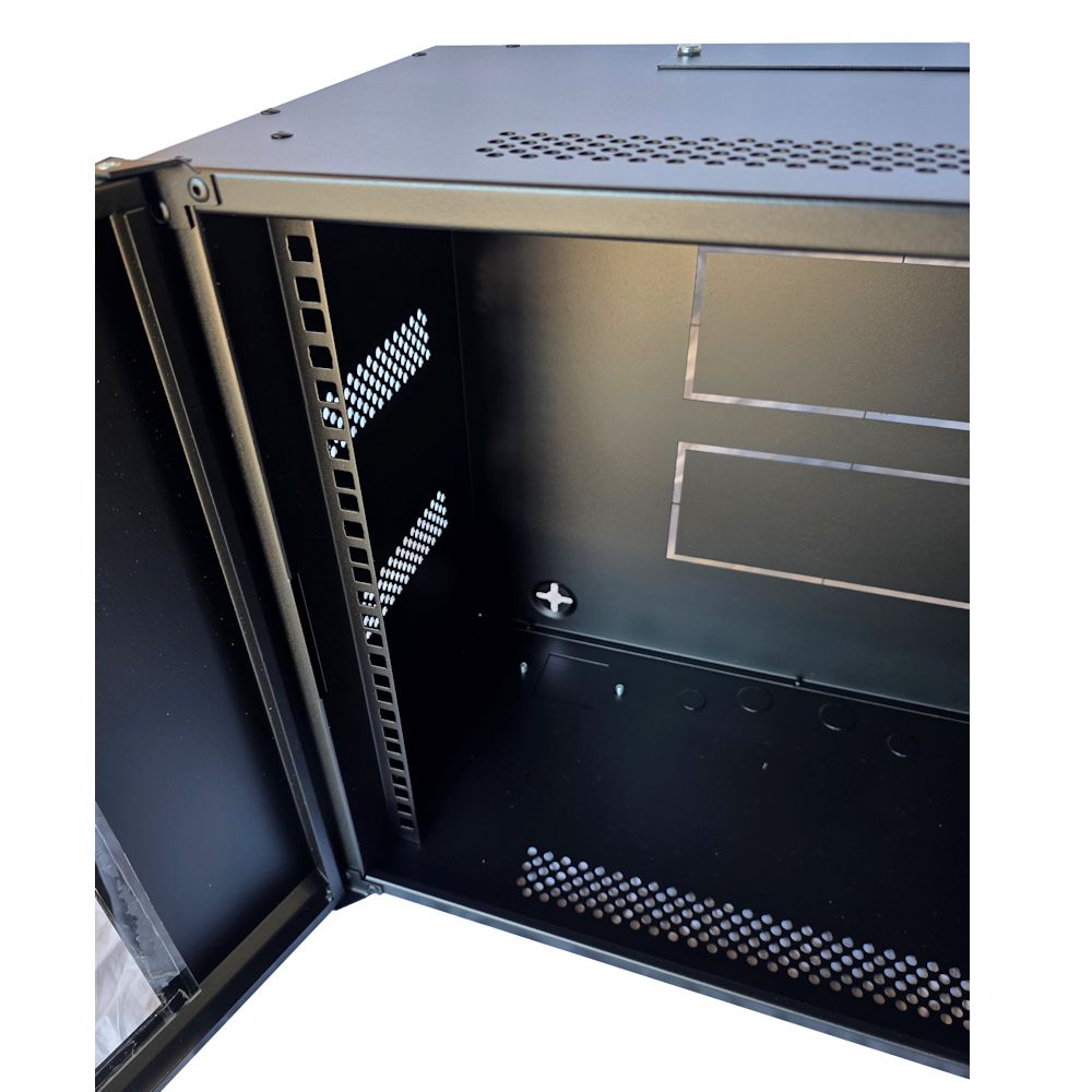 9U 19 inch Data Cabinet Rack / Patching Network Cabinet 300mm Deep Black