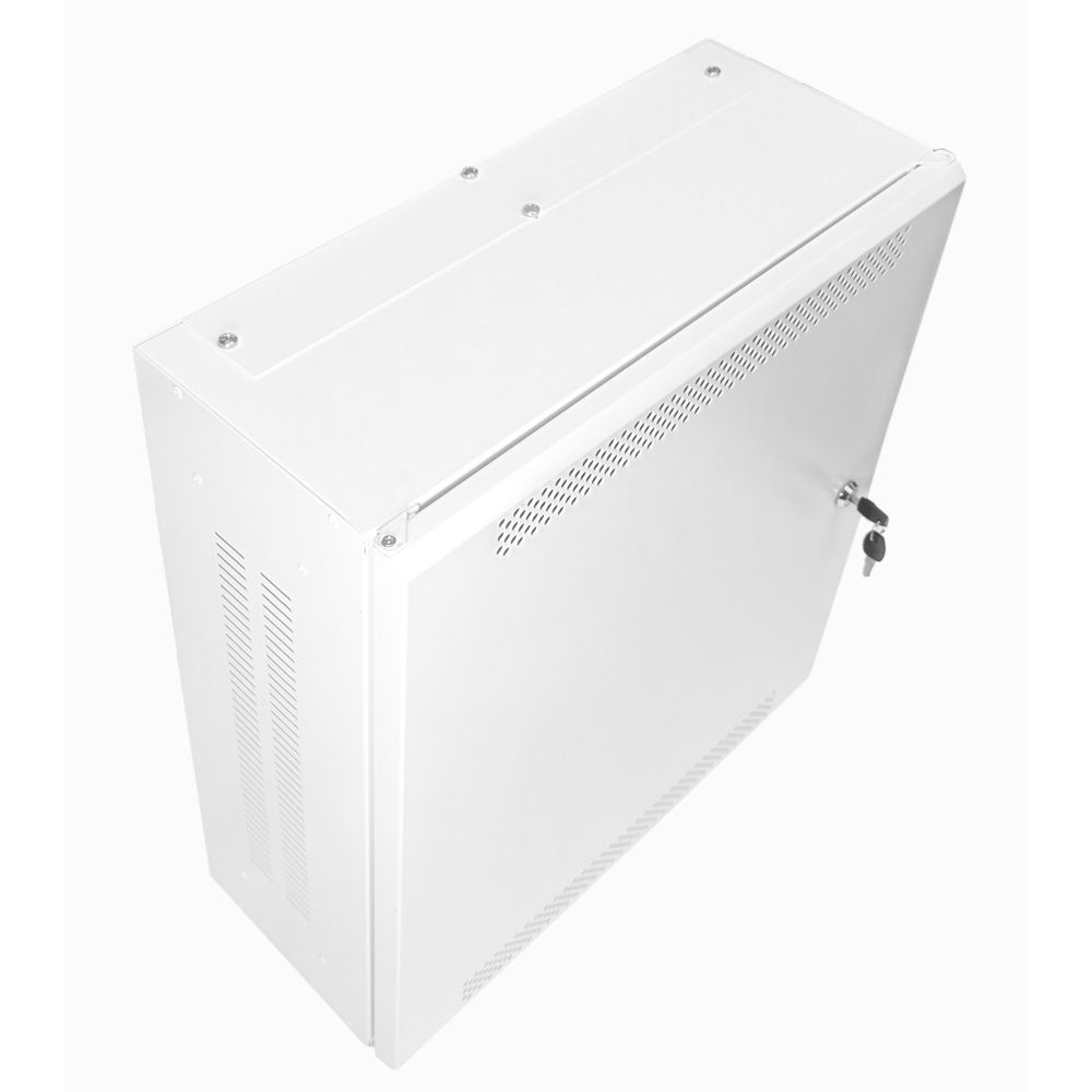 4U 19" Low Profile Vertical Mount - Wall Mount Network / Server Cabinet - 600mm Deep - White