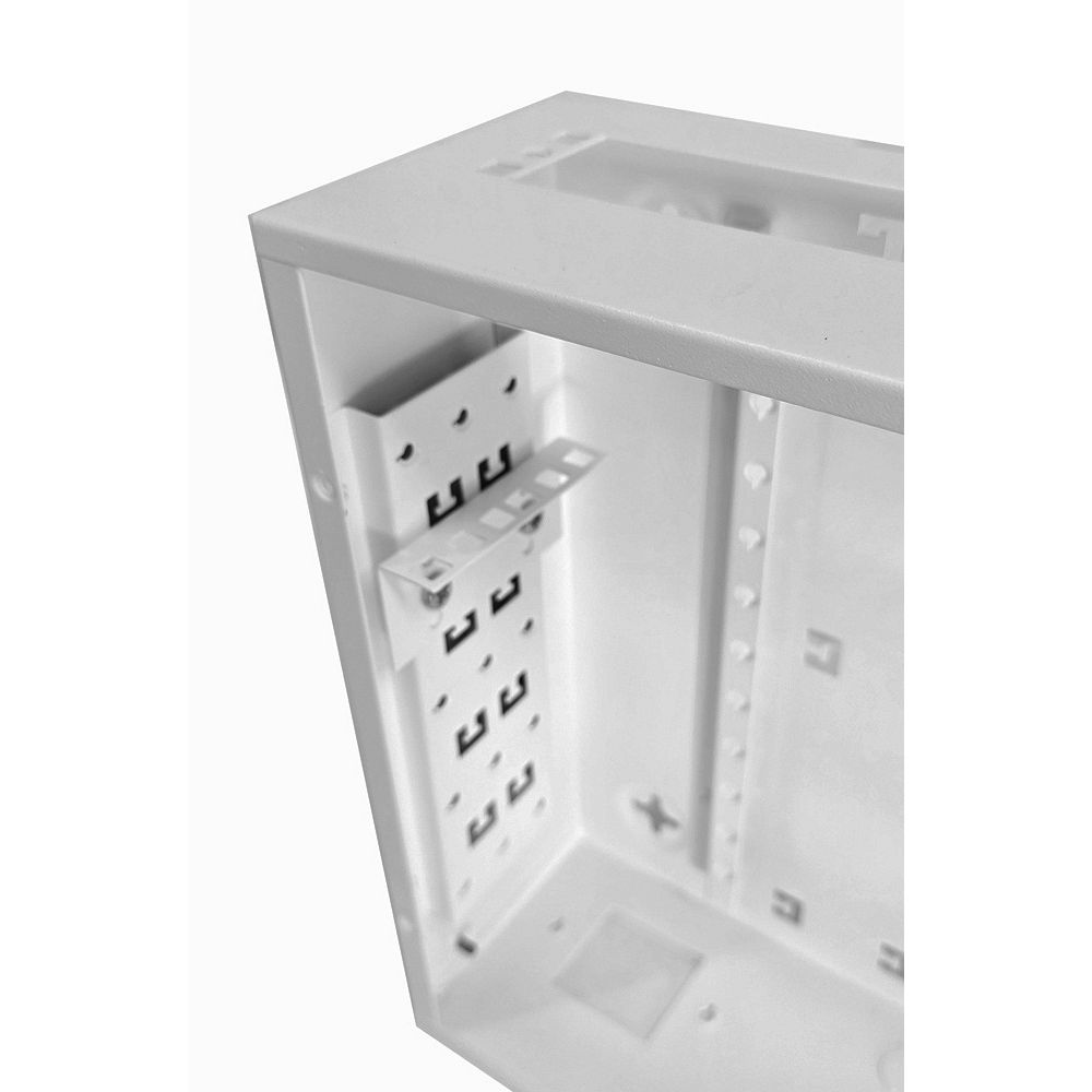 Universal Adjustable Enclosure - 2x 22 Way Module Dins / 2u Wall Box-350 Style - Grey