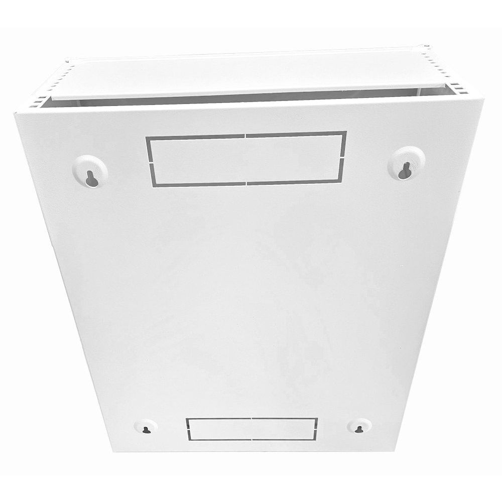 4U 19 Low Profile Vertical Wall Mount Network Cabinet 600 Style-White