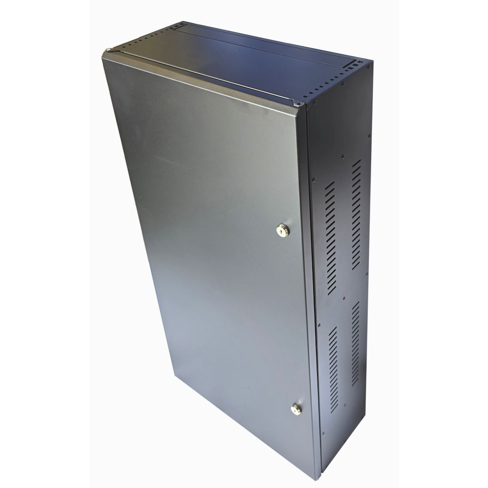 2U 19" Low Profile Vertical Mount - Wall Mount Network / Server Cabinet 1000mm Deep - Black