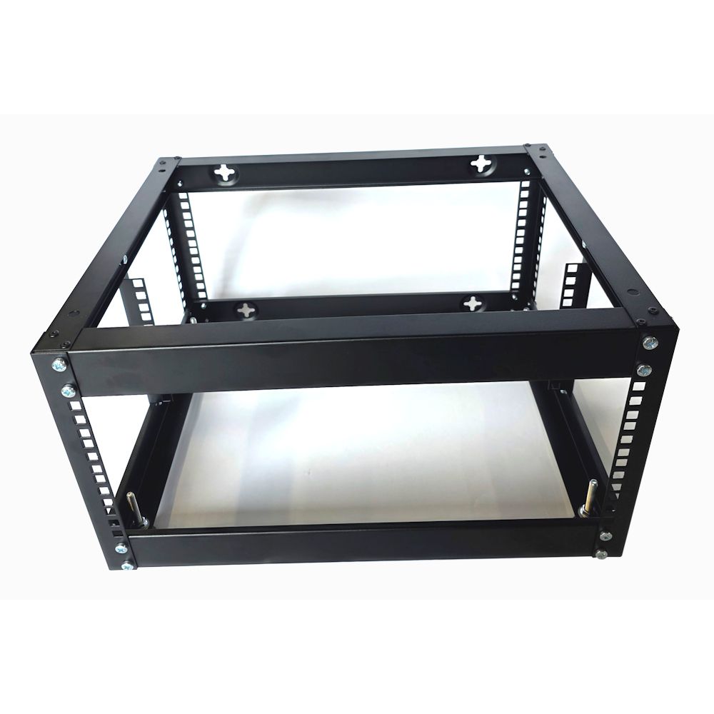 4u 4 Post Open Frame Rack - 19 inch - 400mm Deep - Black