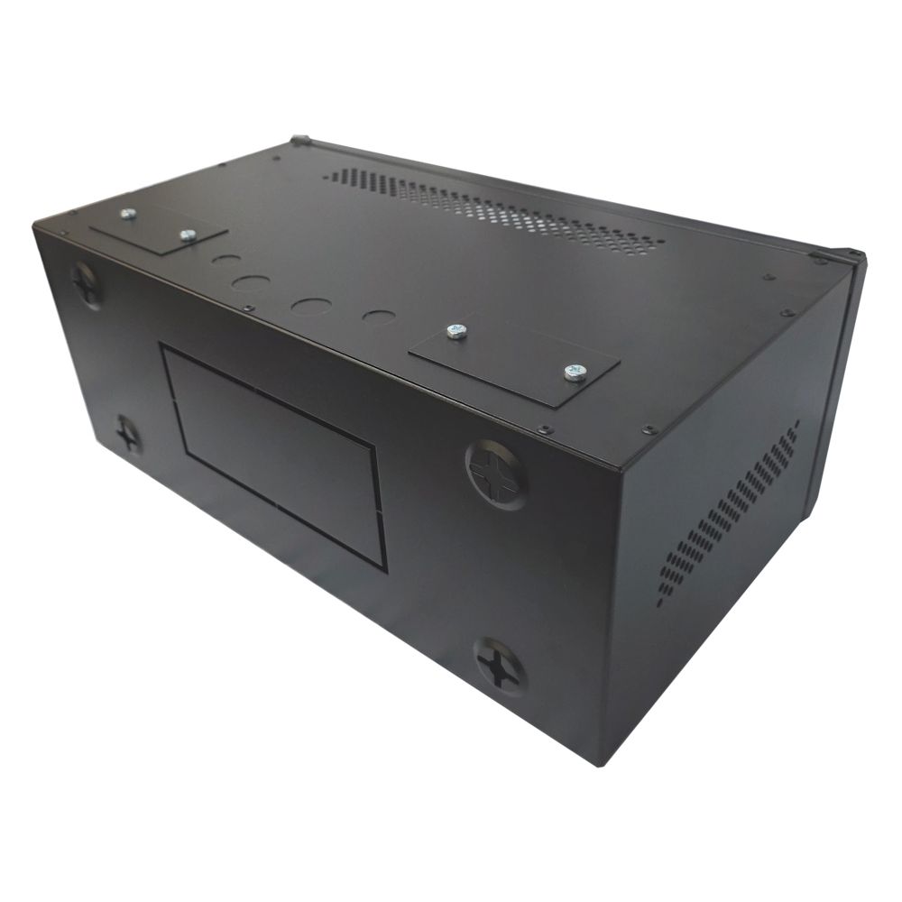4U 19 inch Data Cabinet Rack / Patching Network Cabinet 300mm Deep Black