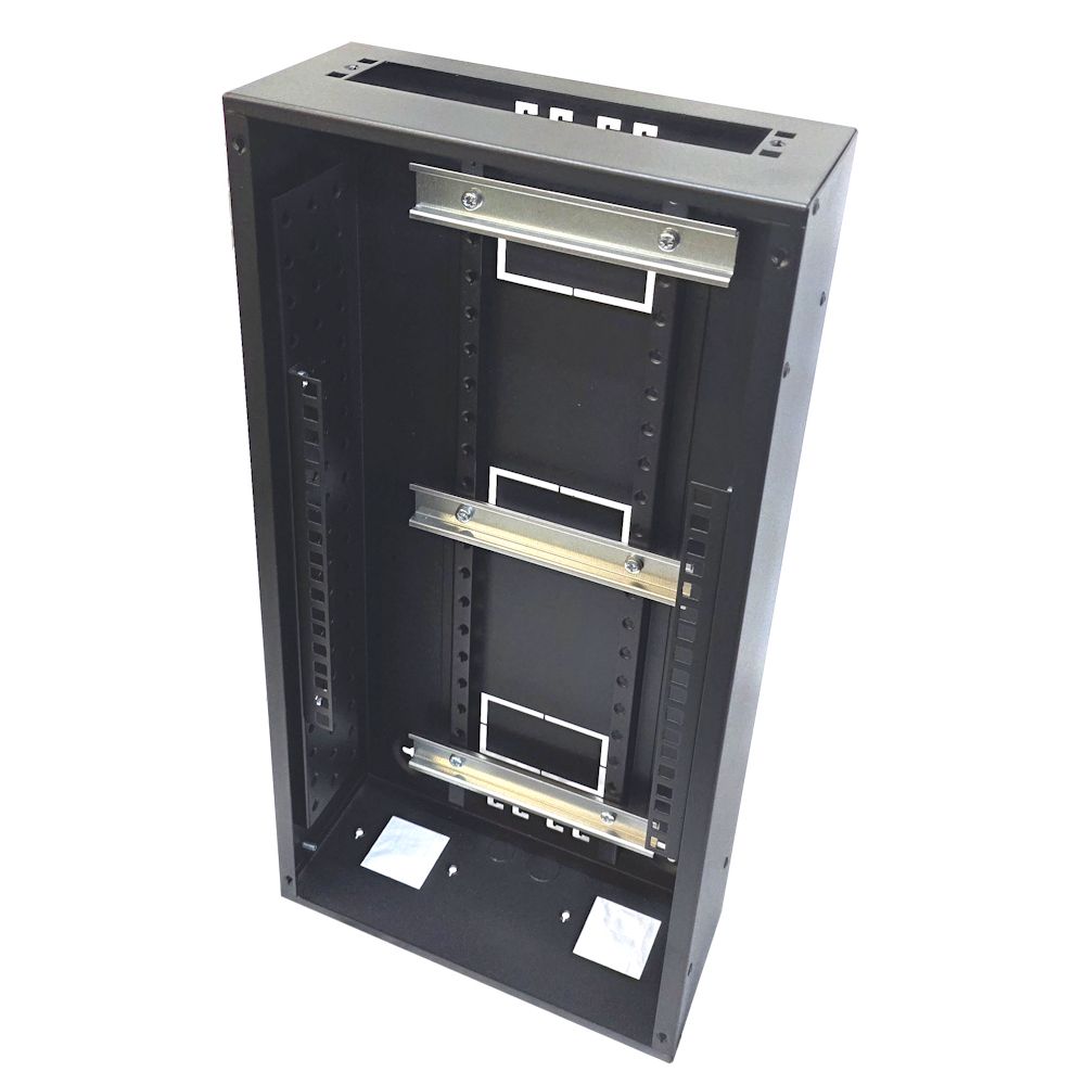 SOHO Universal 6u 10 inch Mounting or DIN Mounting Universal 600 Style Cab - Black