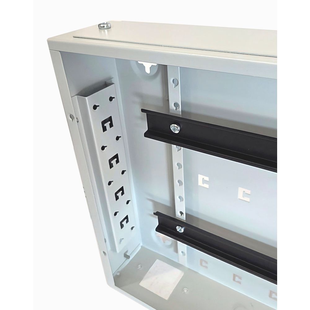 Universal 350 Style Cab - 2 way DIN  (2x 22 Module Dins) / 1u Wall Cabinet-350 Style - Grey
