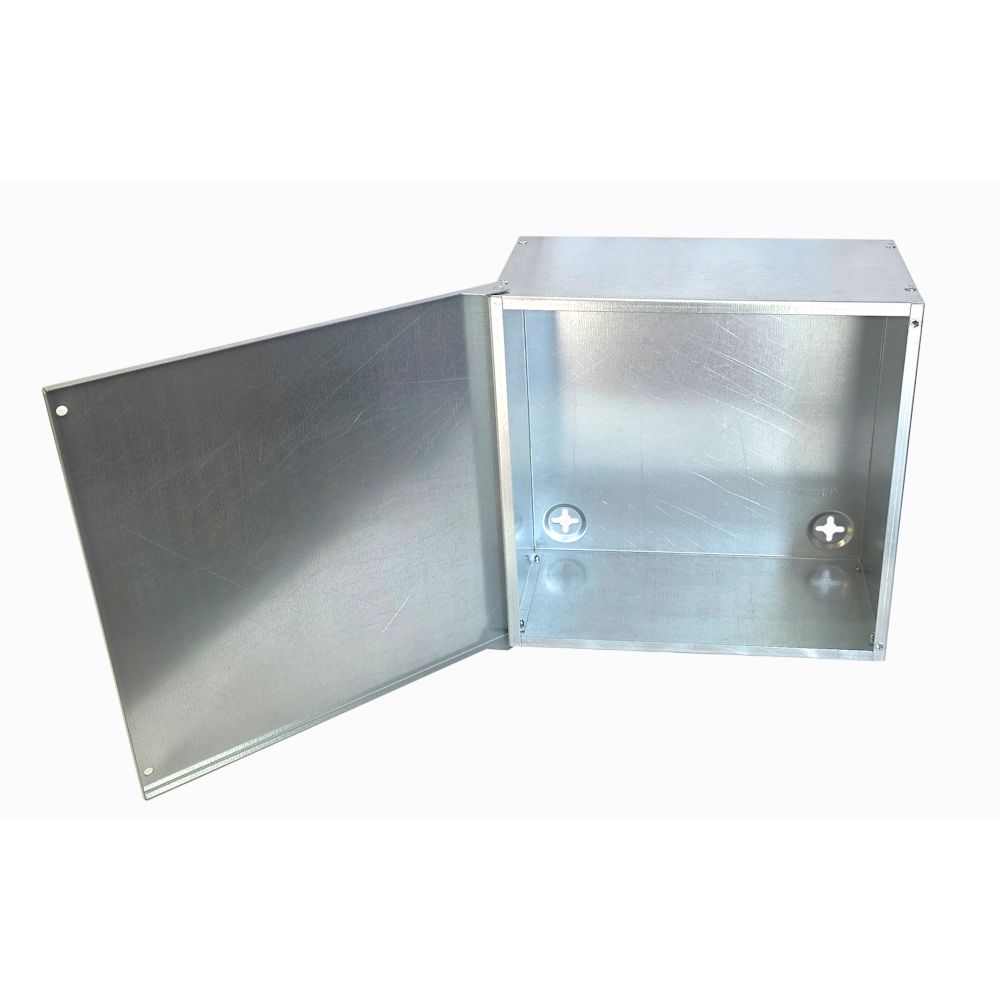 Stock Clearance - Adaptable Metal Project Box 300x300x150 Hinged