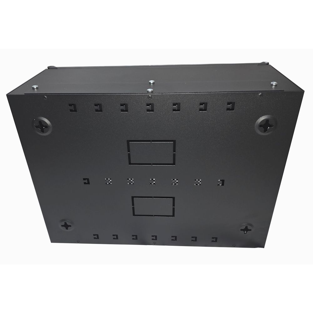 4U 19" Adjustable Low Profile Vertical Mount - Wall Mount Network / Server Cabinet - 400 Style - Black
